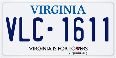 VA license plate VLC1611