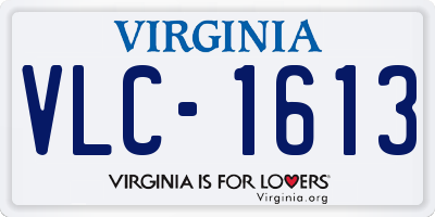 VA license plate VLC1613