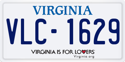 VA license plate VLC1629
