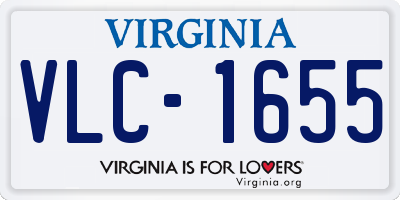 VA license plate VLC1655