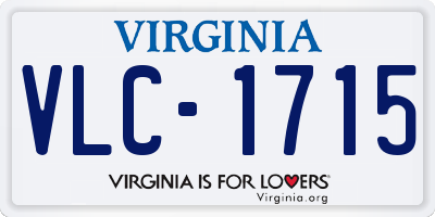 VA license plate VLC1715