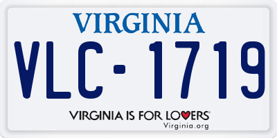 VA license plate VLC1719