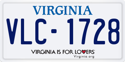 VA license plate VLC1728