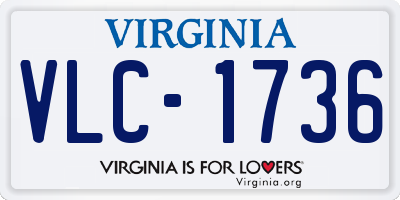 VA license plate VLC1736