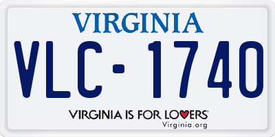 VA license plate VLC1740