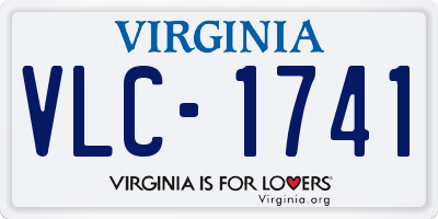 VA license plate VLC1741