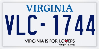 VA license plate VLC1744