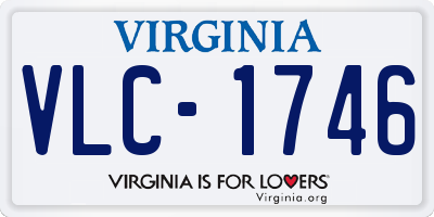 VA license plate VLC1746