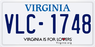 VA license plate VLC1748