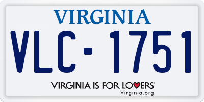 VA license plate VLC1751