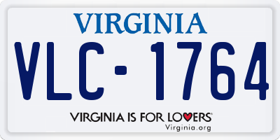 VA license plate VLC1764