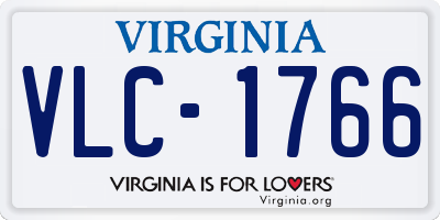VA license plate VLC1766