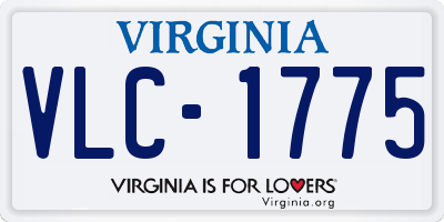 VA license plate VLC1775