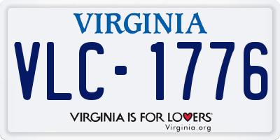 VA license plate VLC1776