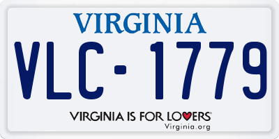 VA license plate VLC1779