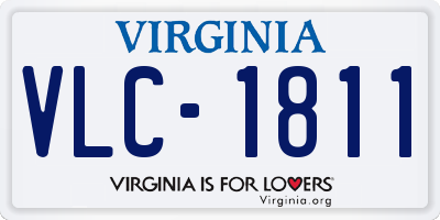 VA license plate VLC1811