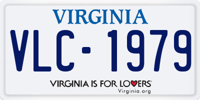 VA license plate VLC1979
