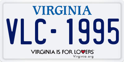 VA license plate VLC1995
