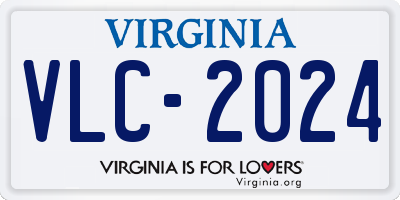 VA license plate VLC2024