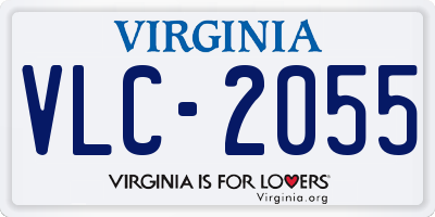 VA license plate VLC2055