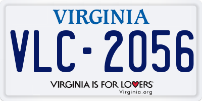 VA license plate VLC2056