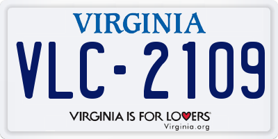 VA license plate VLC2109