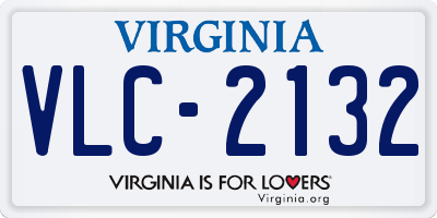 VA license plate VLC2132