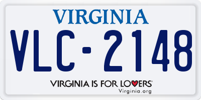 VA license plate VLC2148