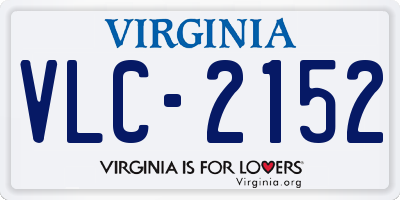VA license plate VLC2152