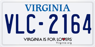 VA license plate VLC2164