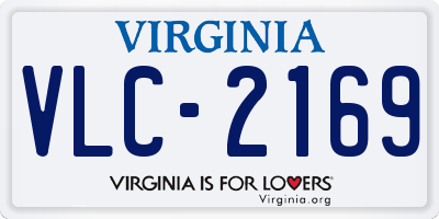 VA license plate VLC2169