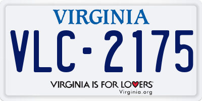 VA license plate VLC2175