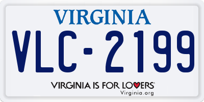 VA license plate VLC2199