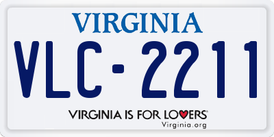 VA license plate VLC2211