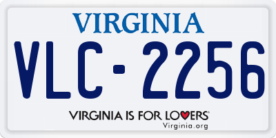 VA license plate VLC2256