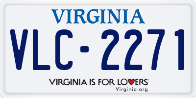 VA license plate VLC2271