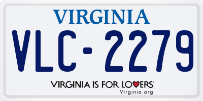 VA license plate VLC2279