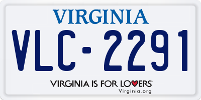 VA license plate VLC2291