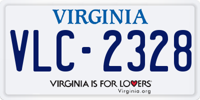 VA license plate VLC2328