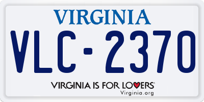 VA license plate VLC2370