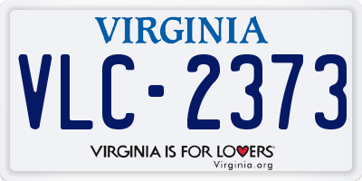 VA license plate VLC2373