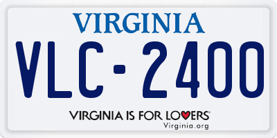 VA license plate VLC2400