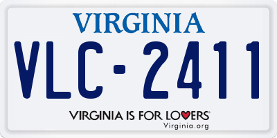 VA license plate VLC2411