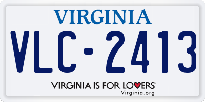 VA license plate VLC2413