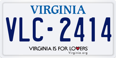 VA license plate VLC2414