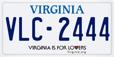 VA license plate VLC2444