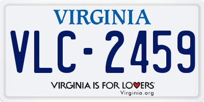 VA license plate VLC2459