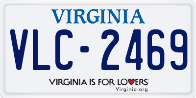 VA license plate VLC2469