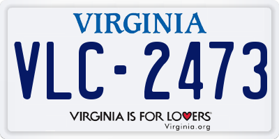 VA license plate VLC2473