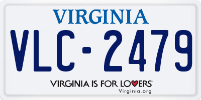 VA license plate VLC2479